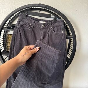 BDG Charcoal Corduroy Trousers
